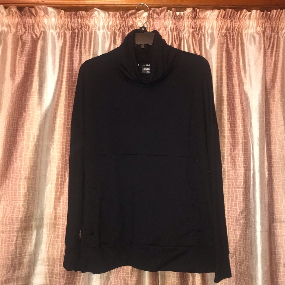 Zelos Women's Black Turtleneck Sweater Size XL